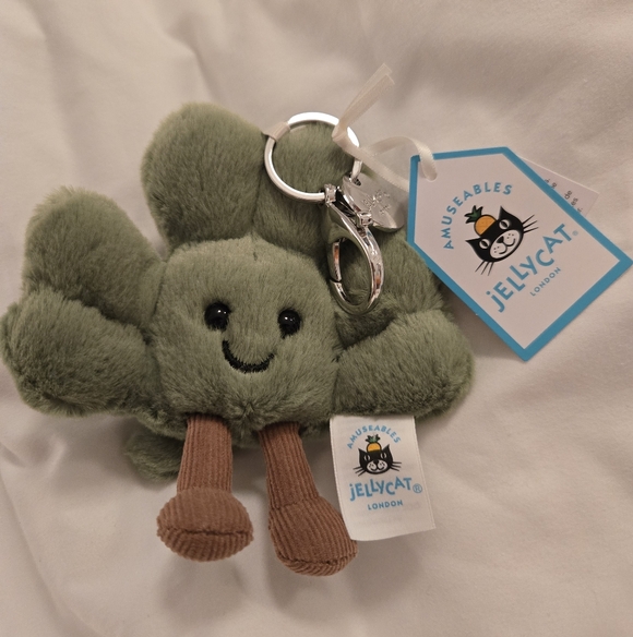 Amuseables Siofra Shamrock Bag Charm Soft & Plush BNWT Authentic - Picture 5 of 8